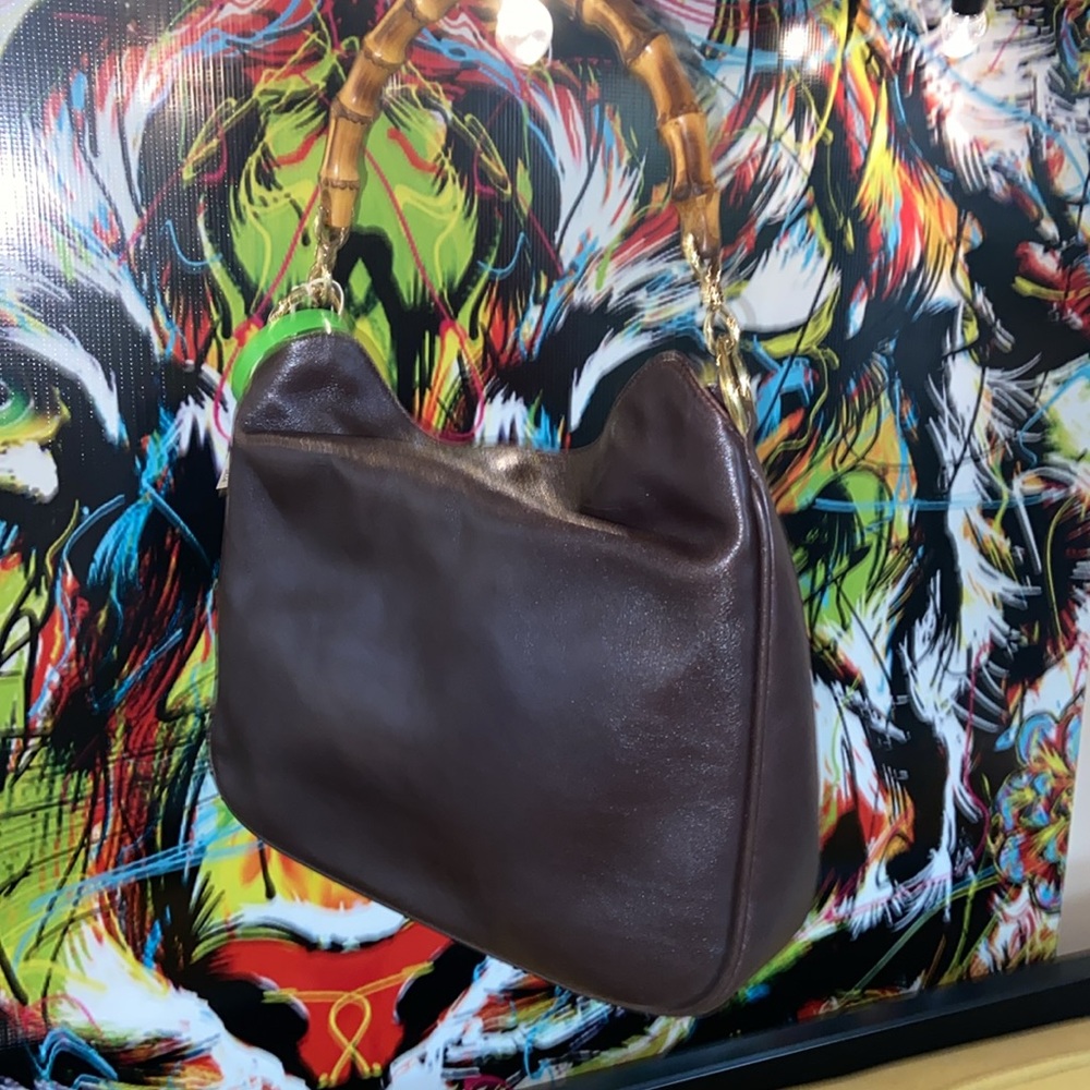 Authentic Vintage Gucci Bamboo Handbag